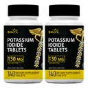 Kaliumjodid tabletter (Pack av 2) 130 mg - 280 tabletter EXP 10/2032 - YODO Naciente - KI Pills - Yoduro de Potasio - Nutri Supplements