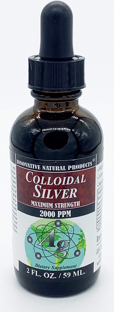 Kolloidalt silver 2000 PPM (2 oz) av innovativa naturliga produkter