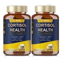 Totaria Cortisol Supplement med Ashwagandha,Magnesium,Rhodiola Rosea,L Theanine, Hormone Balance for Women Mood, Focus, Sleep Support 120 Vegan Capsules (Pack of 2)