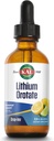 KAL Lithium Orotate Dropins, Chelated | Mood & Relaxation Support | Natural Lemon Lime Flavor | 2oz, Cirka 60 Serv.