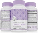Cloud 9 - All Natural Sleep Aid Supplement - Slappna av Vitamin & Herbal Formel - 10mg Melatonin Calcium Magnisium L-Theanine 5-HTP GABA St John's Wort Ashwagandha Chamomile & More 60 Vegan Capsules