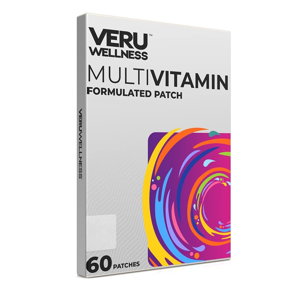 Veru Wellness Multivitamin Daily Patch - Easy-to-Use Adhesive Vitamin Patch, 60 Count, 60 Day Supply