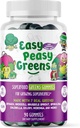 EasyPeasyGreens Daily Veggie Gummies för barn - 90 gröna gummies - hjälper picky ätare att få sina grönsaker i - tillverkade med 10 riktiga grönsaksextrakt och 100% Vegan