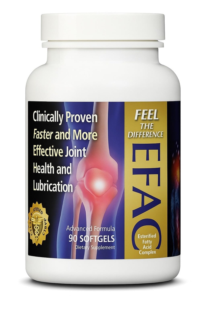 Joint & Muscle 90 Softgels | Joint Supplements for Men & Women | Supports Joint Health, Mobility & Muscle Recovery | Back, Knee & Shoulder Relief, EFAC Softgels | Doctor Formulated | Made in USA