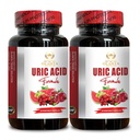 URIC Acid Complex - Urinary Tract Support, Advanced Herbal Formula, Digestive Support, Joint Support Supplement - 2 Bottles 120 Capsule