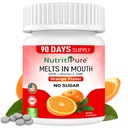 Tablett järntillskott för kvinnor / män (Carbonyl Iron 18 mg med vitamin C 30 mg) Tablet i Orange smak 90 greve (1)
