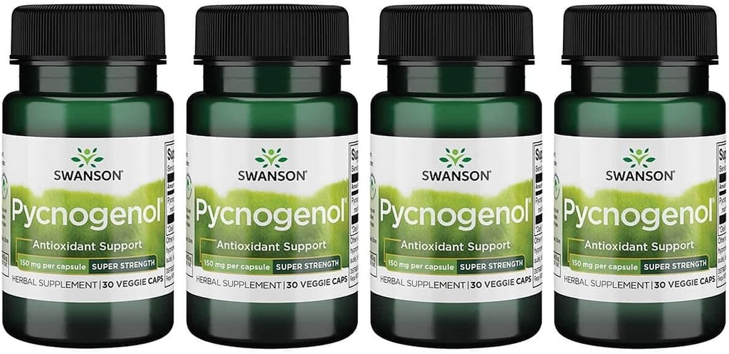 Swanson Ultra Pycnogenol - Super styrka 150 mg 30 Veg Caps 4 Pack
