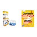 Sea-Band Anti-Nausea Wristbands for Motion & Morning Sickness Child Blue 8 Count + Dramamine Kids Chewable Motion Sickness Relief Grape Flavor 8 Count