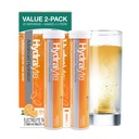 Hydralyte Electrolyte tabletter | 40 Orange Electrolytes | Airplane Travel Essential för snabb rehydrering | Hydration tabletter - Instant Dissolve Electrolytes (20 portioner, 2 tabletter per portion)