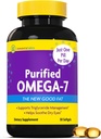 InnovixLabs Purified Omega 7 Supplement - 210 mg Omega-7 Palmitoleic Acid, Fish Oil för Metabolism & Triglyceride Support, Essential Fatty Acids, IFOS godkänd, 30 Softgels