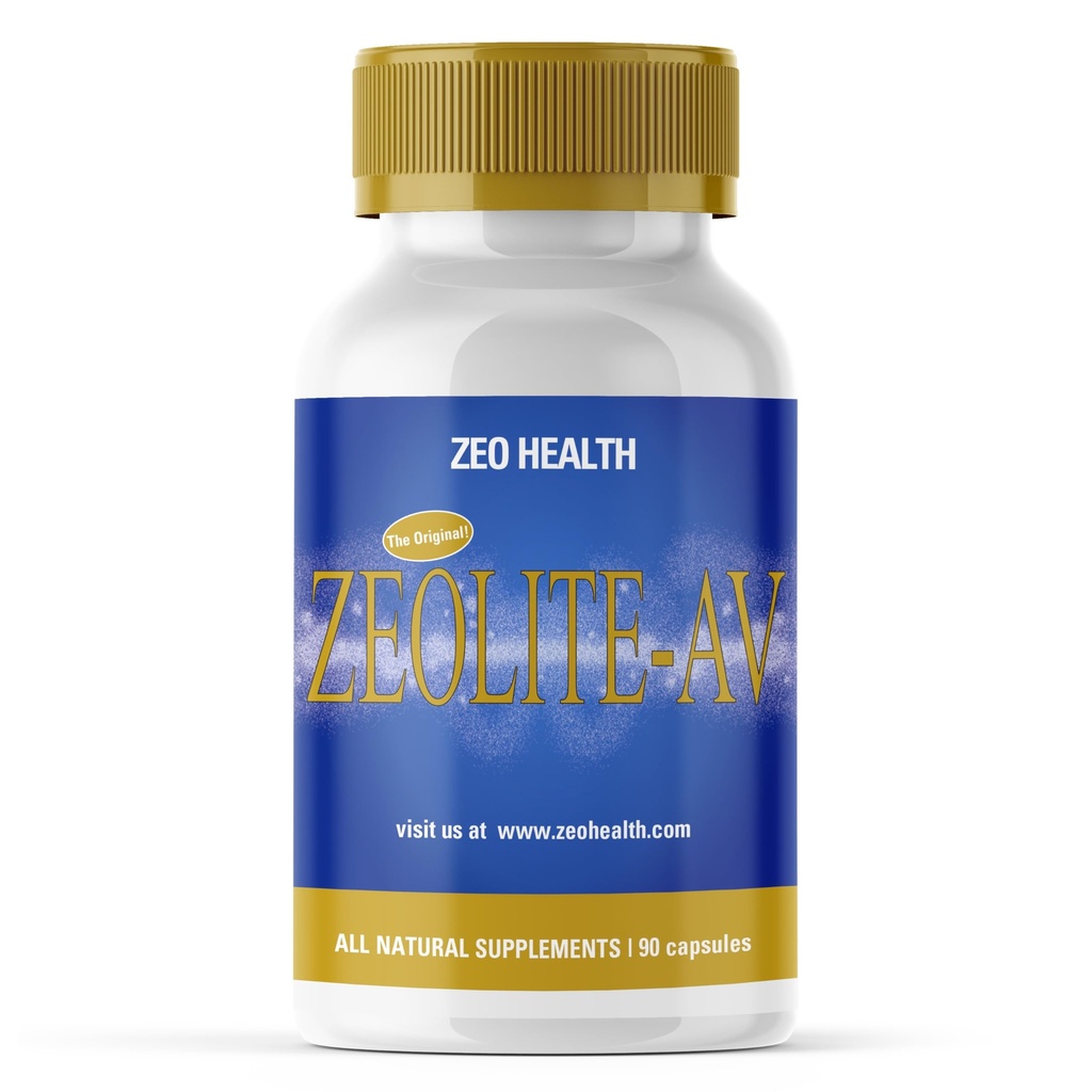 ZEOLITE-AV Capsules | Potent Immune System Booster med Humic Acid | Återställ Trace Minerals, Svara Electrolytes & Ta bort gifter | Främjar energi, Restful Sleep och lindrar Brain Fog (90 greve)