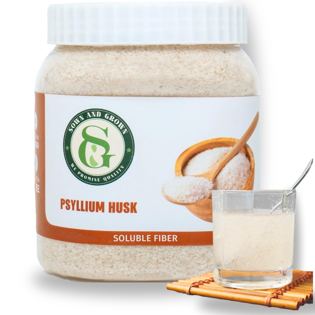 Psyllium Husk Whole, 12 Ounce - Hel Husk Fiber Supplement, Vegan, No Sugar eller Artificial Sweeteners, Non GMO, Gluten Free