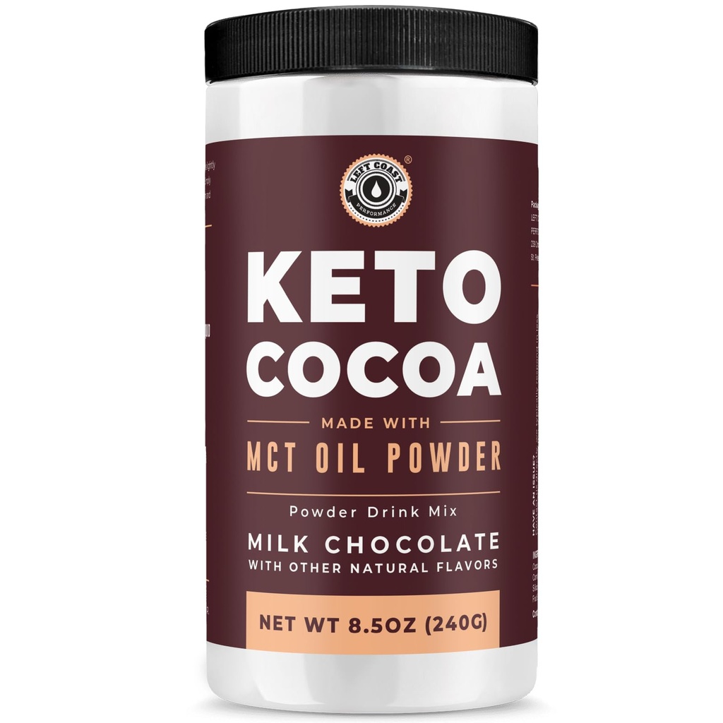 Keto Cocoa | Keto Hot Chocolate Drink Mix Powder - Sugar Free, Low Carb med protein och MCT Oil Powder