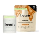 Beam Dream Sleep Powder & Creatine Bundle, Tredjepartstestade Natural Sleep Aid & Recovery Supplement med Micronized Creatine Monohydrate, Unflavored Pure Creatine Powder för muskelstyrka, energi