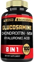 7000mg Glukosamin Chondroitin MSM med Immune Supplement - Support Bone, Joint Health, Immune System & Overall Health - 100 kapslar