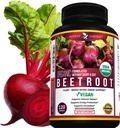 Potent Garden Organic Beet Root 1350 mg med Black Pepper - 120 Vegan tabletter