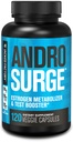Jacked Factory Androsurge Estrogen Blocker för Män - Natural Testosteron Booster för Män & Östrogen Metabolizer med Tongkat Ali, DIM, Long Jack & More - Test Booster & Muscle Builder - 120 Count