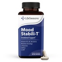LifeSeasons - Mood Stabili-T - Positive Mood Booster - Förbättrad lugn och lycka - Avslappnad och balanserad sinne - Innehåller Rhodiola, Ginkgo Biloba och vitamin D3 - (60 kapslar)