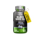 ORZAX 1000 mg Black Seed Oil Organic Cold Pressed Capsules med 20mg Thymoquinone för Immune Support, Good Hair, Skin och Joints (60 Soft Gel Capsules)