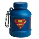 Smartshake Justice League Whey2Go Superman Protein Powder Storage Container 50g - BPA Free Shaker Bottle Funnel för Whey Protein Powder + Protein Shakes 110ml, DC Comics Superman Gifts för Män