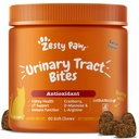 Zesty Paws Cranberry Urinary Tract Bites for Cats - Kidney & Urinary Tract Health - Soft Chews med D-Mannose, Vitamin B6 & L-Arginine - Immune & Gut Support - Bacon - 60 Count