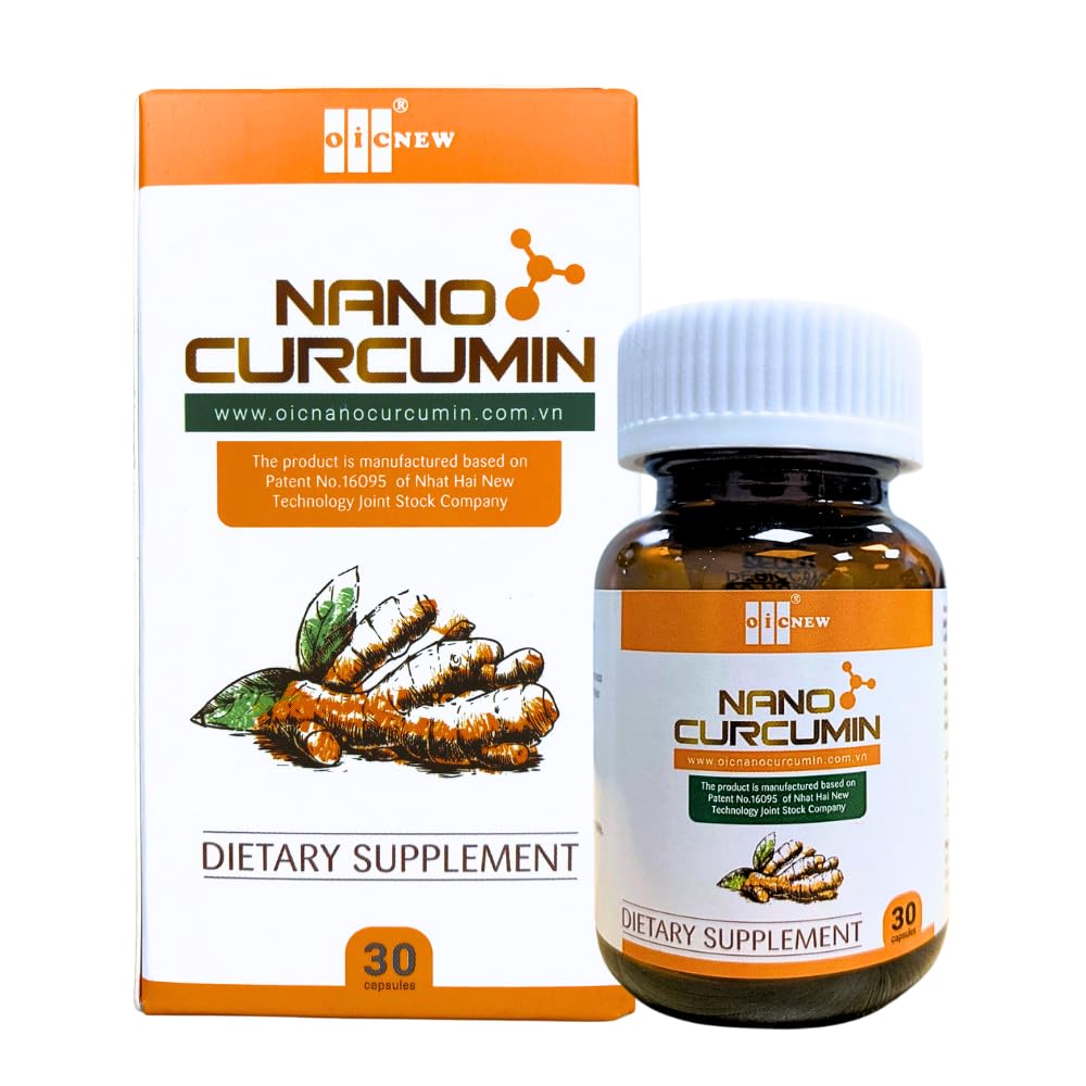 Nano Curcumin - 30 kapslar - Nano Technology ökar absorptionen upp till 99,9%, främjar matsmältningssystem, lindrar gastric och förskönar huden