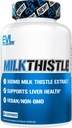 Evlution EVL Silymarin Milk Thistle Capsules - Tillägg för Optimal Liver Cleanse Detox & Repair - Herbal Liver Support Supplement med Pure Milk Thistle Extract - 60 icke-GMO Veggie Capsules