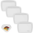 4 Pieces Pill Organizer Återanvändbar Pocket Pill Case Portable Open Pill Pouch Silicone Small Pill Box Pill Container Pill Holder Pill Bags Organisera Medication, Vitaminer och Tabletter för Resor (Vit)