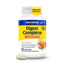 Enzymedica, Digest Complete + Probiotics, Full-Range, Everyday Enzymes med 800 miljoner CFU aktiva kulturer per kapsel, 90 kapslar
