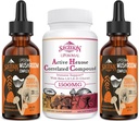 1500 MG Liposomal Active Hexose Correlaterade Supplement 120 SoftGels Bundle med 2000 MG Liposomal Mushroom Complex Drops 60 portioner