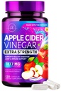 Apple Cider Vinegar kapslar 1877mg - Extra styrka ACV Piller med vitamin D3 & Zink - Apple Vinegar Pills Supplement for Digestion, Energy & Immune Support, Non-GMO, Bottled i USA - 120 kapslar