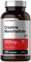 Horbäachs kreatinmonohydrater | 5g | 225 kapslar | Icke-GMO, Glutenfri tillägg