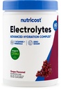 Nutricost Electrolyte Complex Powder (60 portioner, druva) - Hydration Supplement Drink Mix med vitaminer och mineraler