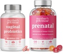 Mors löfte Prenatal Vitamin Gummies & Vaginal Probiotika för kvinnor Bundle