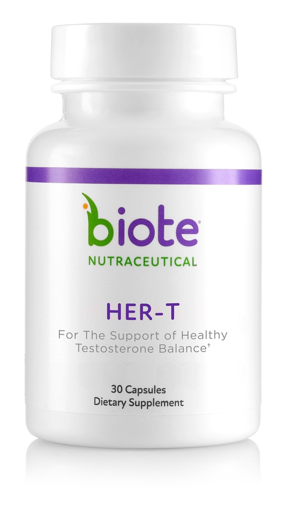 Biote Nutraceuticals - HER-T - Hälsosamt testosteronbalansstöd för kvinnor (30 kapslar)