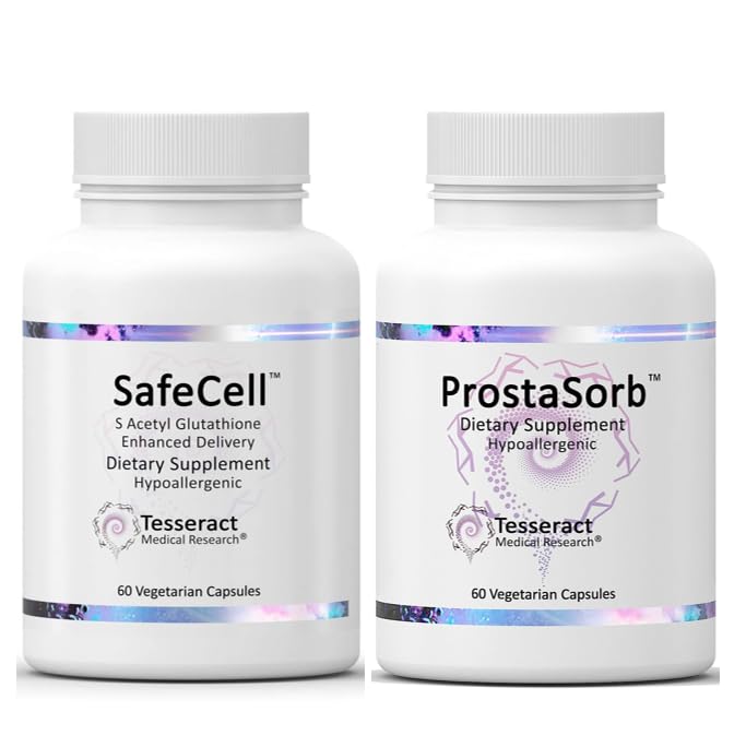 Intense Antioxidant med Prostate Support, Neurological Support Supplement, 300mg, 60 kapslar pnd Prostate Supplements för Män med Saw Palmetto, stöder hälsosam prostatafunktion, 60 kapslar