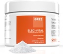 GREZ ELEC-Vital Electrolytes Powder No Sugar - Hydration Powder, Keto Electrolytes No Sugar - Komplett mineralstöd, Natrium, Kalium, Magnesium, Zink - 60 portioner