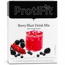 ProtiFit - High Protein Fruit smaksatt pulverdryck Mix, 15g Protein, Low Calorie, Sugar Free, Ideal Protein Compatible, 7 portioner Per Box (Berry Blast)
