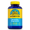 Natures Life Renewing Magnesium 500 mg - Plus Vitamin B-6 - Muskler och Nerves Support - Lab Verified (180 portioner, 180 VegCaps)