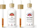 Rainbo Fan Favorite Bundle, 11:11 Multi Mushroom Extract + Lion's Mane Mushroom Tincture, Dual Extract Daily Mushroom Tinctures för omfattande immunstöd, Vegan Liquid Mushroom Supplements
