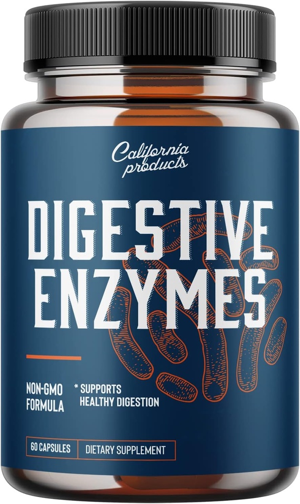 Digestive Enzyme Supplements for Gut Health - Pancreatin Digestive Enzymes for Digestion Upset Stomach Relief och Leaky Gut Repair - Pure Enzymes Digestion Supplement Kvinnor och Män