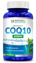 Generisk naturlig vitamin Coq10 200mg, 200 kapslar, snabb absorption - Glutenfri och icke-GMO