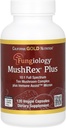 Kalifornien Gold Nutrition Fungiology, MushRex Plus, Full-Spectrum Ten Mushroom Complex med Agaricus, Chaga, Cordyceps och Lion's Mane, 120 Plantcaps