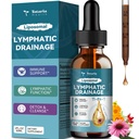 Liposomal Lymphatic Drainage Drops - 11 i 1 Organic Lymphatic Drainage Supplement med Burdock Root, Echinacea, Elderberry, Calendula, Cleavers Herb, Dandelion stöder Lymphatic Health 2 FL.OZ