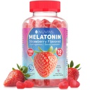 Melatonin Gummies - 10 mg jordgubbe smaksatt kosttillskott för att hjälpa till att stödja sömn - 150 Vegan Gummies
