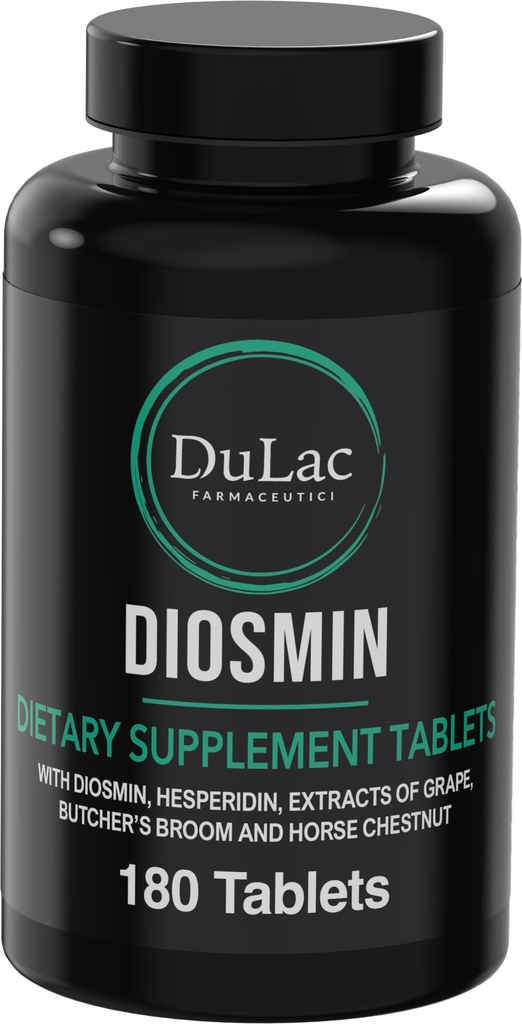 Dulàc - Diosmin Hesperidin 1000mg Dietary Supplement 180 tabletter, berikad med häst Chestnut Extract och Butchers Broom