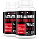 1600 mg Fadogia Agrestis Tongkat Ali Supplement, Fadogia Agrestis Extract för Män med Ashwagandha - Maximal styrka, 120 Softgels