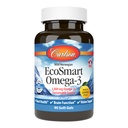 Carlson - EcoSmart Omega-3, hållbar källa, främjar hjärta, hjärna, vision och gemensam hälsa, citron, 90 mjuka gels