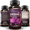 Dream Natural Sleep Supplement för vuxna - Slappnande sömn, Wake Rested - Non Habit Sleep Aid Capsules Free från socker, kolhydrater - Melatonin, Magnesium, 5HTP, L-Theanine, GABA- Non-GMO 60 Sleeping Pills