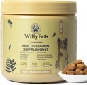 11-i-1 Dog Multivitamin för Small, Medium & Large Breed Dog, Vitamin Dog Treat, Dog Vitaminer och Supplements, Vitamin Mixture for Skin & Coat av WiffyPets,Boosts Immunity | 90 Count,Chicken
